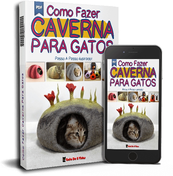 [passo A Passo] Como Fazer Caverna Para Gatos - Domestic Short-haired Cat (599x612), Png Download