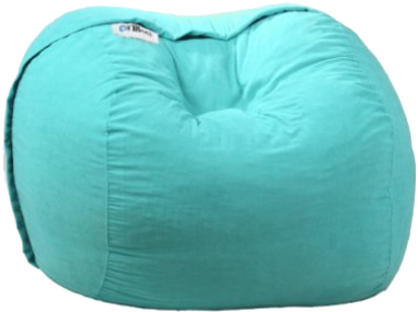 Ariika Duo Turquoise Bean Bag - Bean Bag Chair (652x567), Png Download