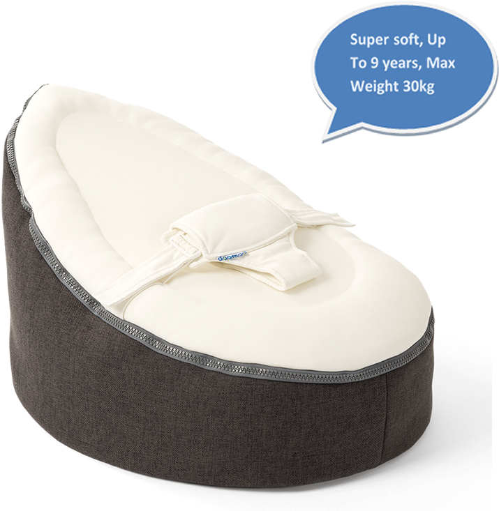 Doomoo Seat Home Grey - Infant Bed (750x750), Png Download