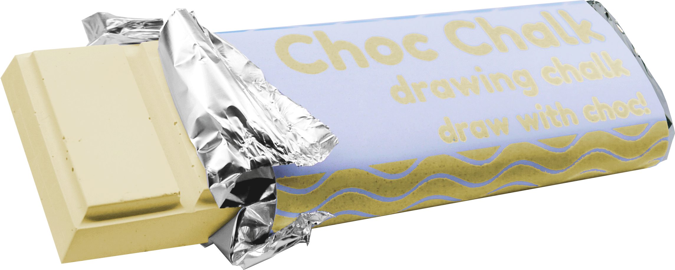 Yellow Coloured Choc Chalk - Banner (2289x918), Png Download