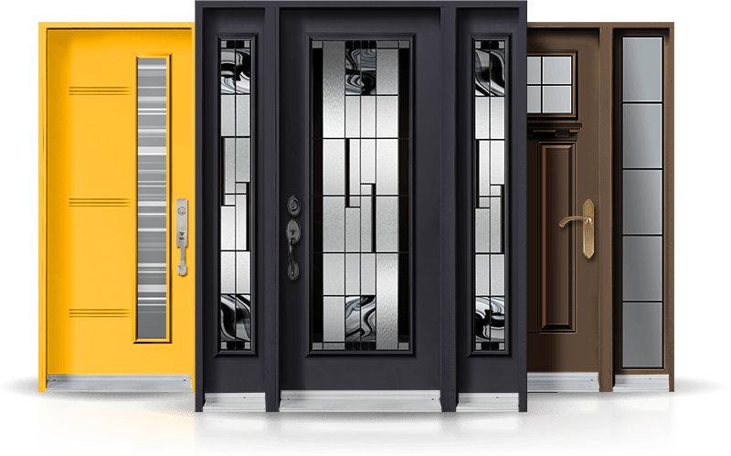 A Variety Of Front Doors - Pvc Entrance Door (800x499), Png Download