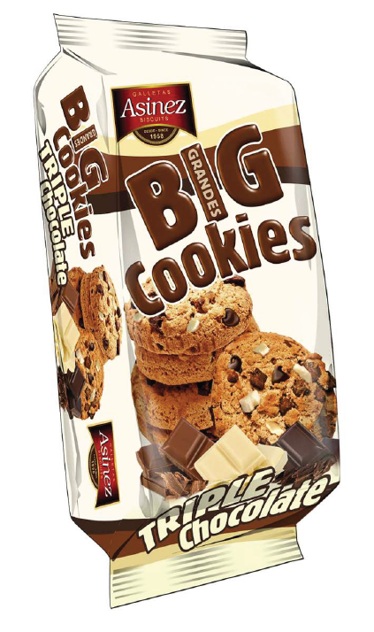 Mkp Hipopo Balas Bag 600g 18 1 - Chocolate Chip Cookie (967x713), Png Download