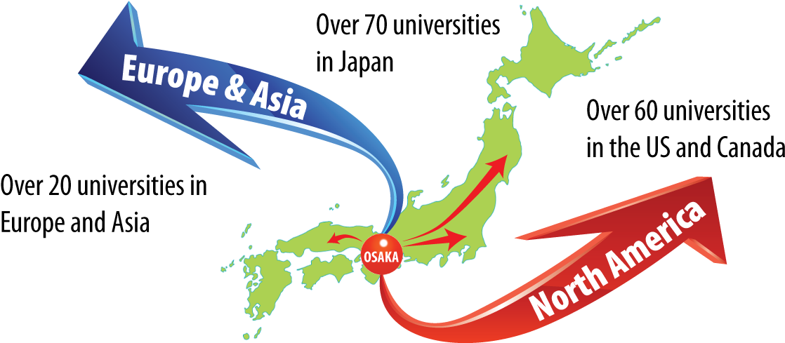 Kwansei Gakuin University - Japan Map (1170x500), Png Download