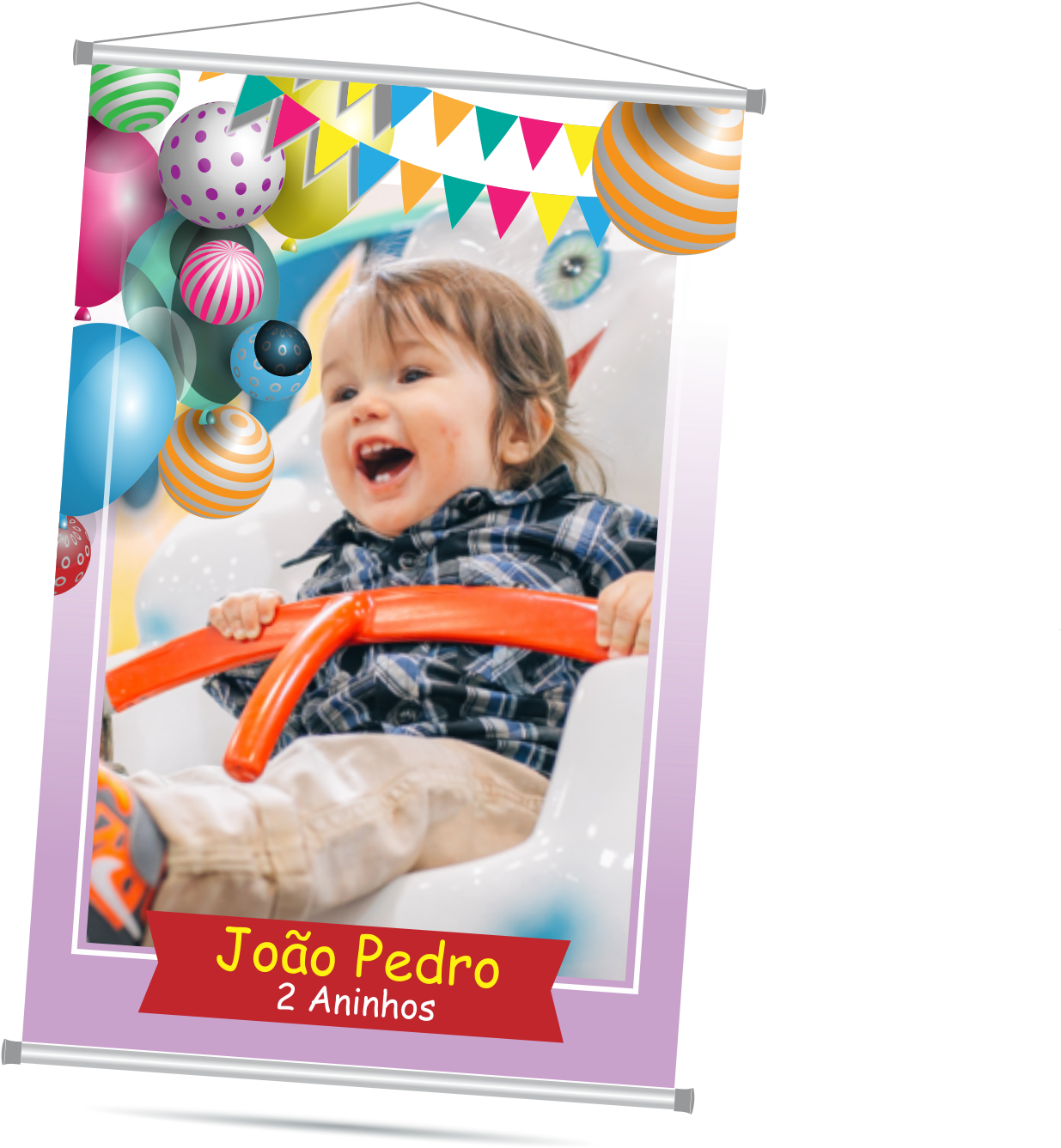 1 - Banner Com Foto Aniversario (1497x1419), Png Download