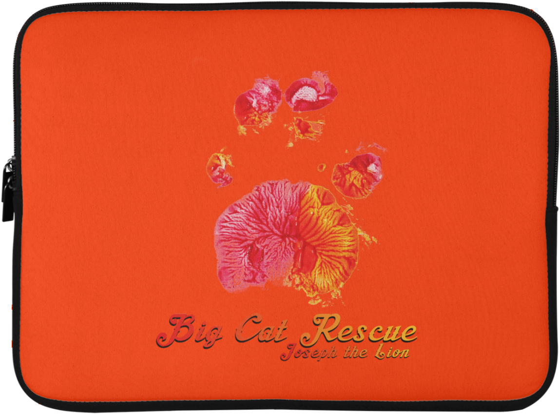 Joseph The Lion Paw Print Laptop Sleeve - Hibiscus (1155x1155), Png Download