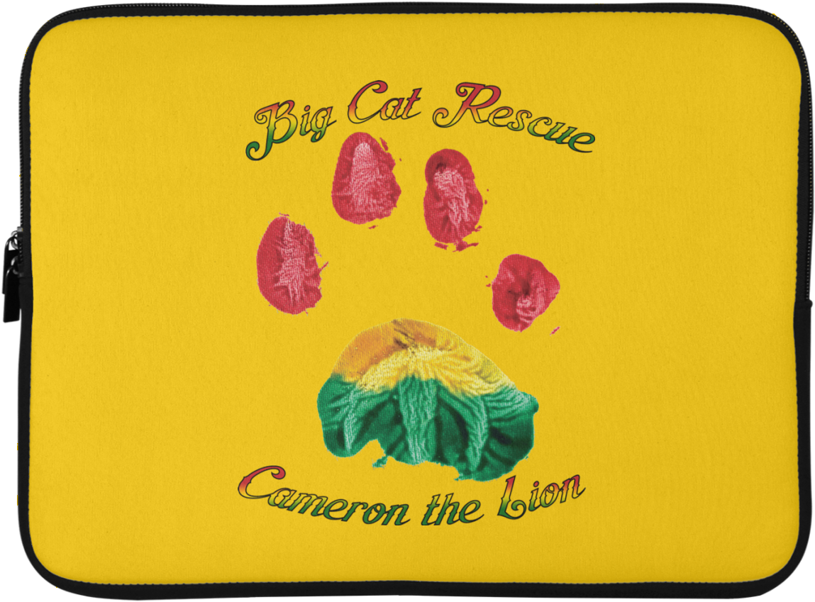 Cameron Lion Paw Print Laptop Sleeve - Illustration (1155x1155), Png Download
