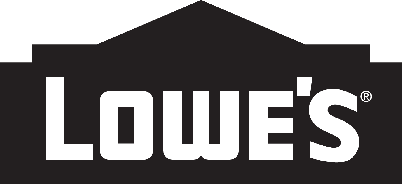 Download Png Format - Lowes White Logo Png (1351x620), Png Download
