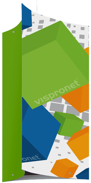 Vertical Hanging Signs Allow You To Advertise In Tight - Graphic Design (686x600), Png Download