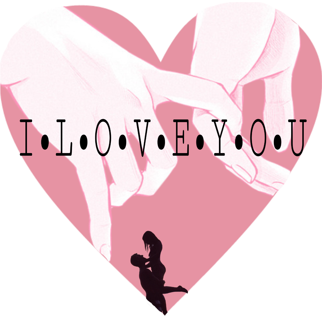 Love Couple Crush Babe Hug Jump Pink Holdinghands Hold - Graphic Design (1024x1024), Png Download