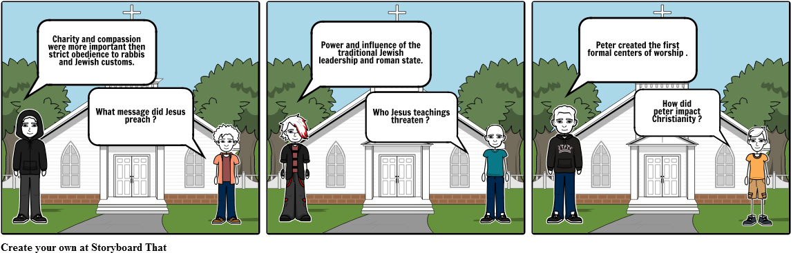 Christianity - Cartoon (1164x385), Png Download