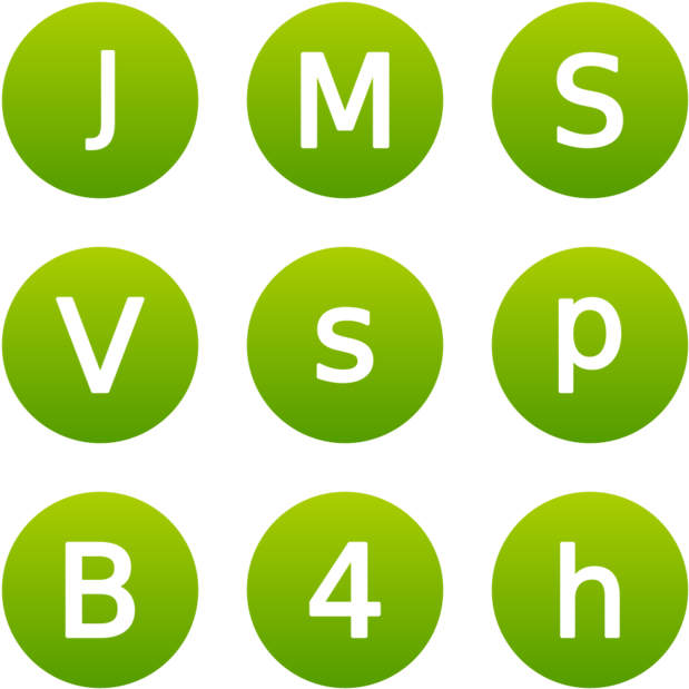 Alphanum Icon In Style Flat Circle White On Green Gradient - Circle (660x660), Png Download