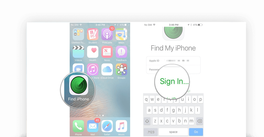 Features - Find My Iphone (864x449), Png Download