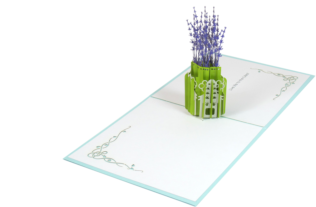 Lavender Pot Pop Up Card - English Lavender (1280x720), Png Download