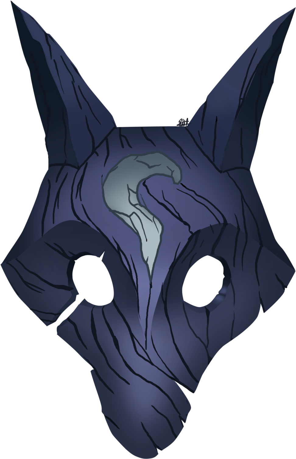 28 Collection Of Wolf Mask Drawing - Wolf Mask Png (1024x1529), Png Download