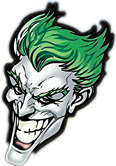 Thejoker Facejoker Face Joker Elguason Funtime Haha - Joker Stickers (376x536), Png Download