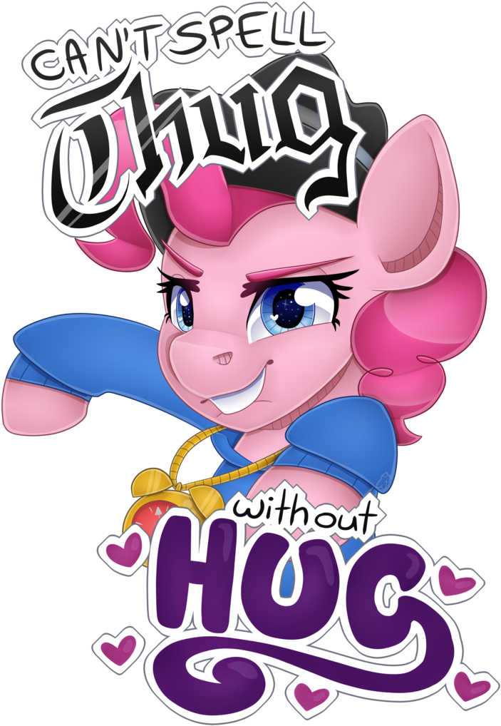 Partylikeapegasister, Chains, Clock, Clothes, Design, - Cant Spell Thug Without Hug (711x1024), Png Download