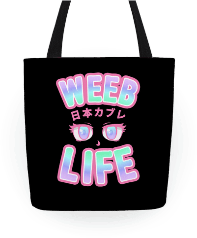 Weeb Life Tote - Tote Bag (484x484), Png Download