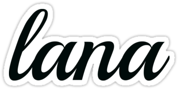 Because Lana Del Rey - Redbubble Lana Kontrast Top (375x360), Png Download