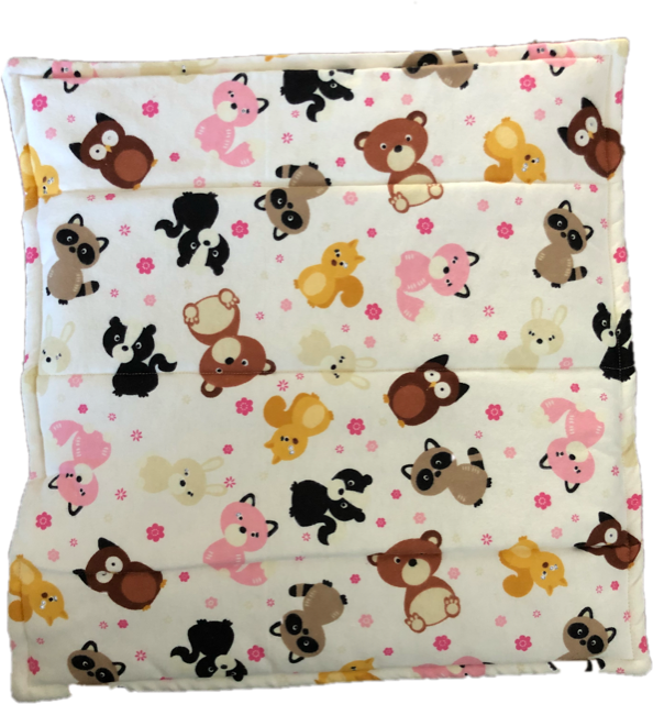 Fan Art - Snuggle Flannel Fabric 42" - Cute Woodland Friends (594x640), Png Download