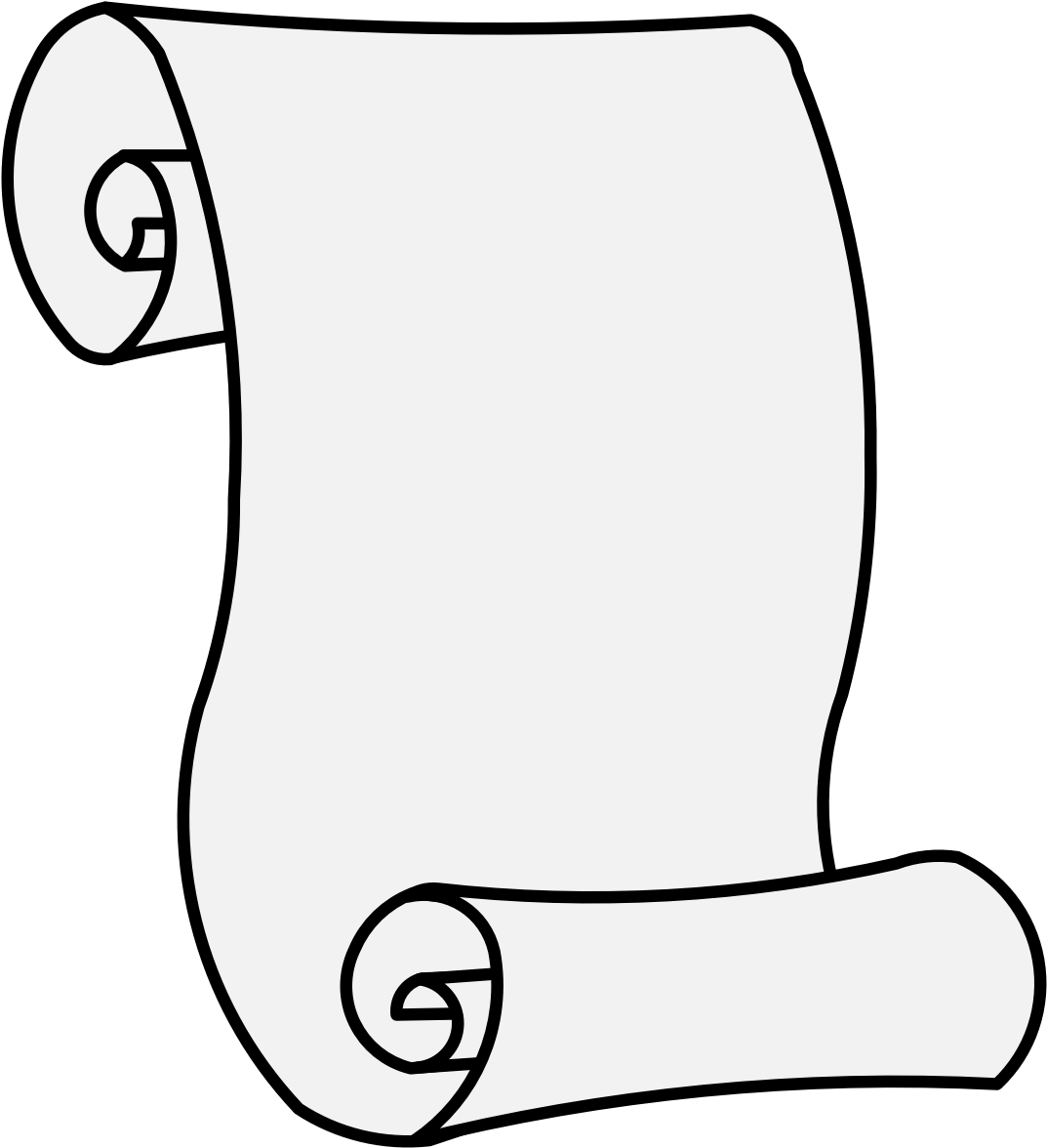 Details, Png - Open Scroll (1106x1199), Png Download