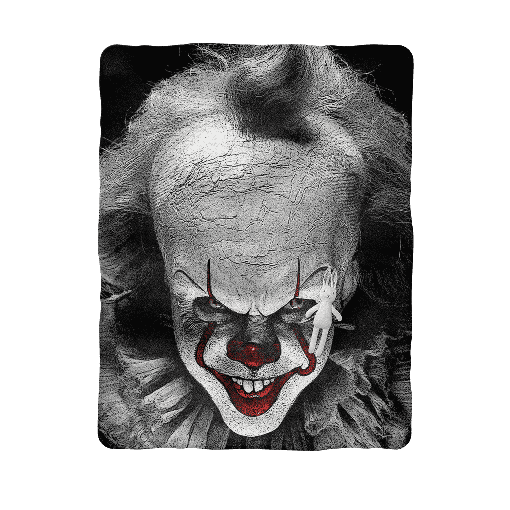 Pennywise Face ﻿sublimation Baby Blanket - New Clown Movie 2018 (1024x1024), Png Download