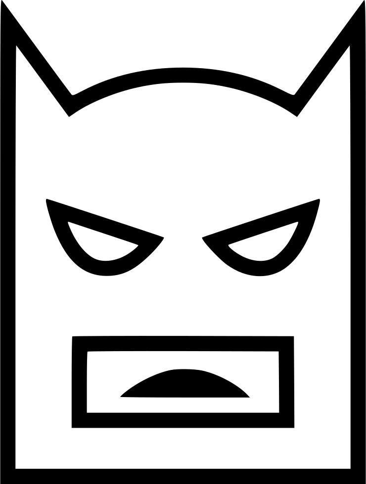 Download Icon Batman White Png Clipart Batman Joker - Icon Batman White Png (740x980), Png Download