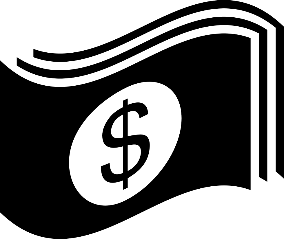 Waving Dollar Bills - Dollars Icon (980x826), Png Download