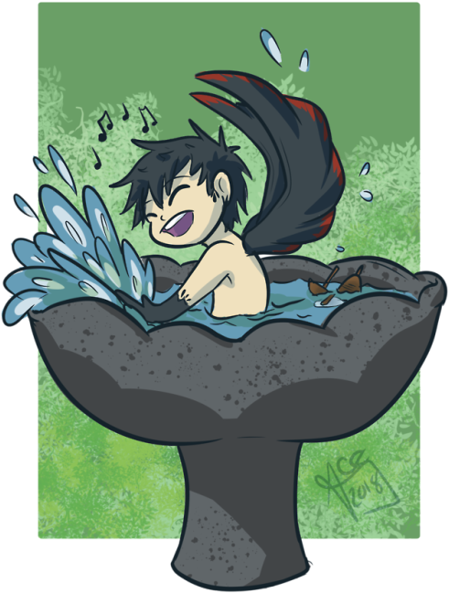 Drew @crimson-chains And @lucycamui Siren Yuri At The - Cartoon (500x700), Png Download