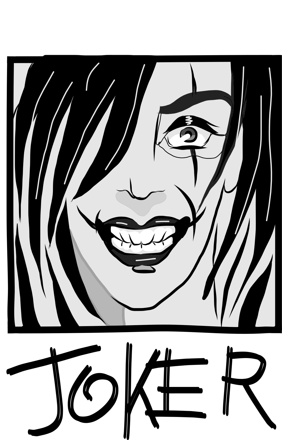 File - Crow Joker - Svg - Wikimedia Commons (1203x1874), Png Download
