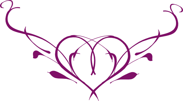 Vine Heart3 Clip Art - Heart Vine Clipart (600x333), Png Download