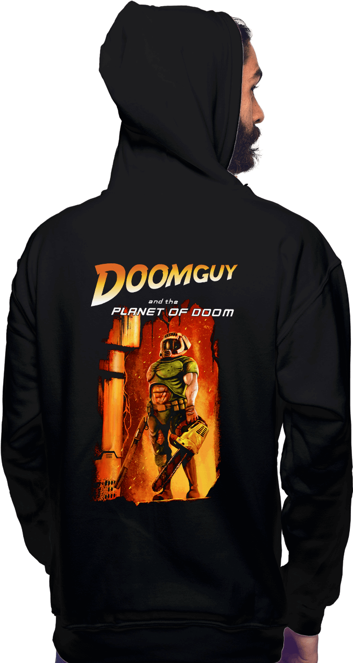 Doomguy & The Planet Of Doom - Doom Guy Logo (930x1294), Png Download