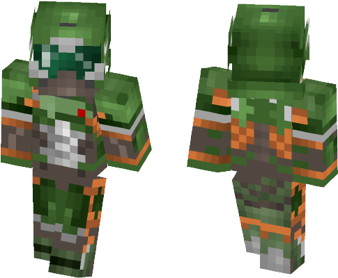 Doom Guy, Doom Slayer - Lil Uzi Vert Minecraft Skin (584x497), Png Download