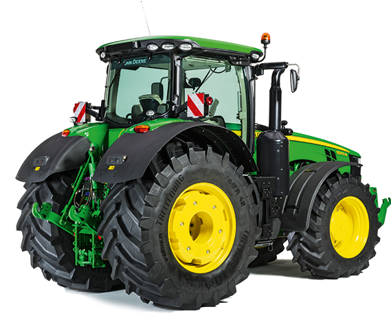 John Deere Tractor Png Download - John Deere 7r Back (642x462), Png Download