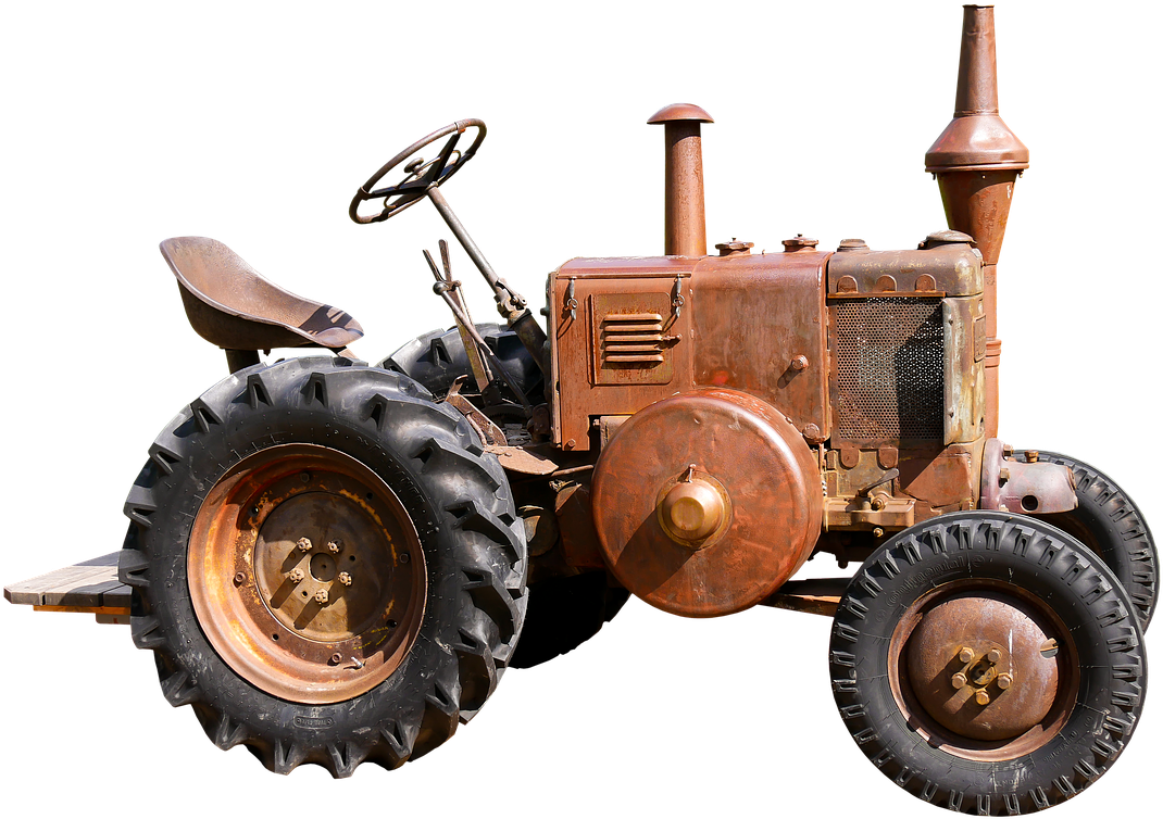 Traffic Tractor Agriculture - Старый Трактор Png (1280x838), Png Download