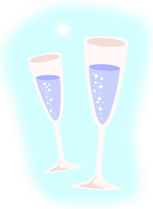 Vector Clip Art - Champagne (600x821), Png Download