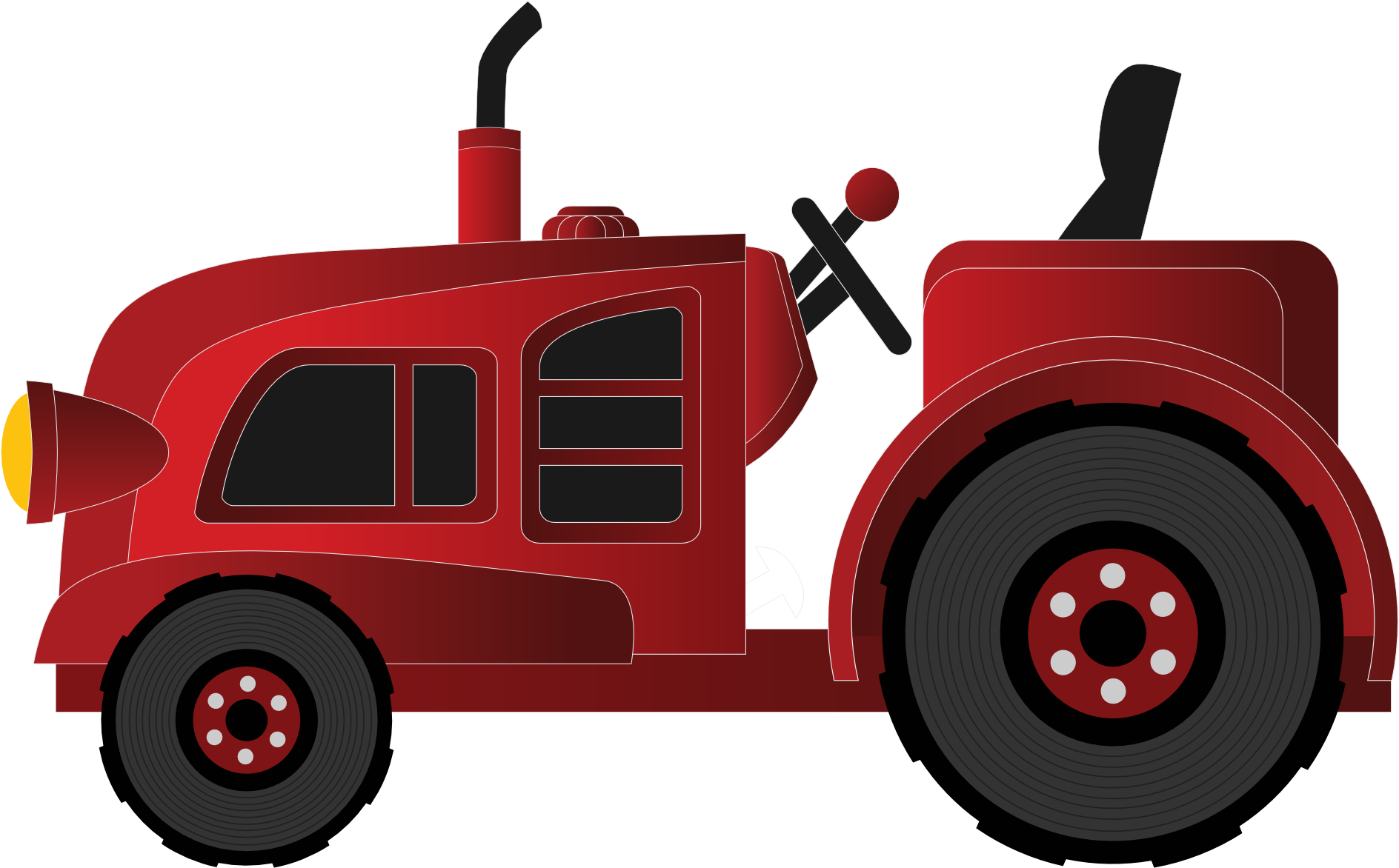 Free To Use Public Domain Heavy Equipment Clip Art - Red Tractor Tractor Clipart (555x376), Png Download