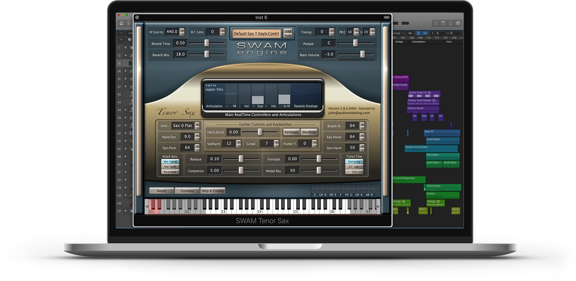 For Stage And Studio Production - Saxophone (1990x972), Png Download