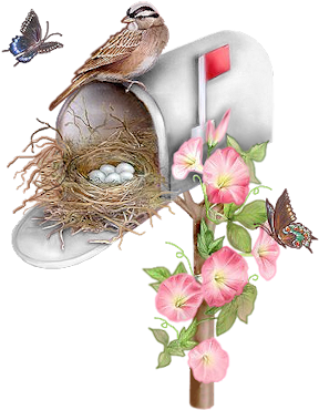 Sparrow-mailbox - Sparrow Nest Art Clip (315x400), Png Download