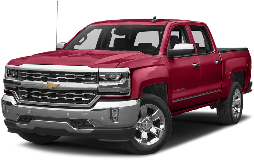 New Chevy Silverado Naperville Il - 2017 Chevy Silverado Crew Cab Red (850x548), Png Download