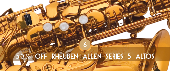 50% Off A Rheuben Allen Series 5 Alto Sax - Alto Saxophone (711x300), Png Download