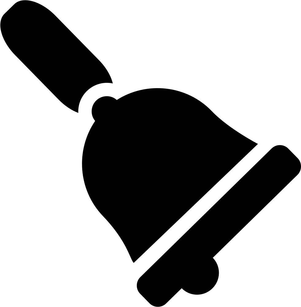 Christmas Bell Comments - Silhouette Of A Bell (981x1000), Png Download