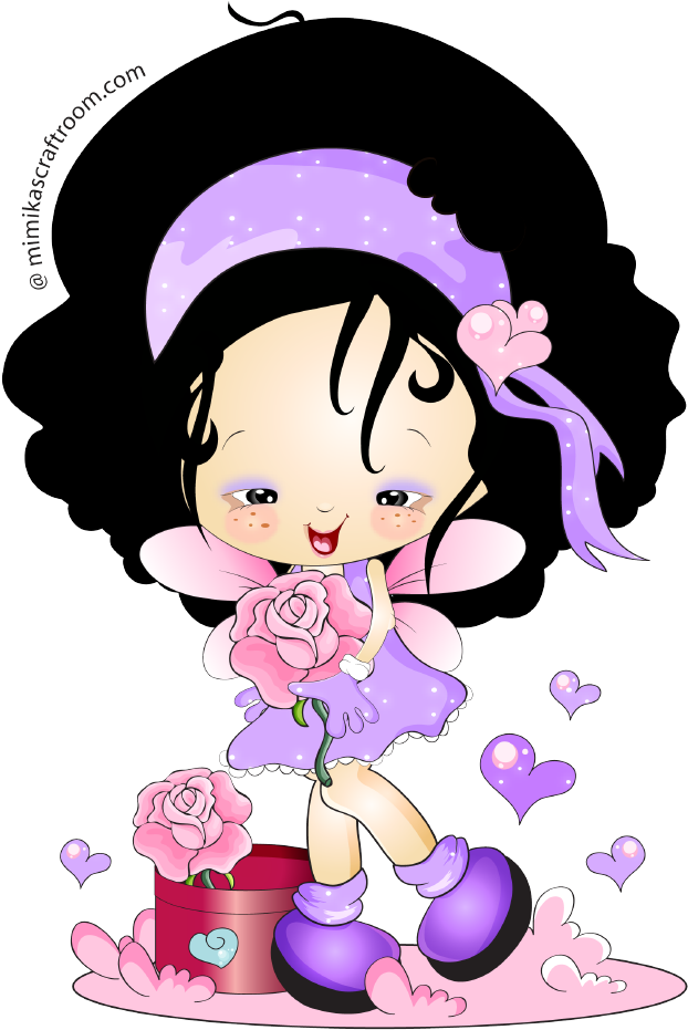 Girl Paintings - Cartoon (667x930), Png Download