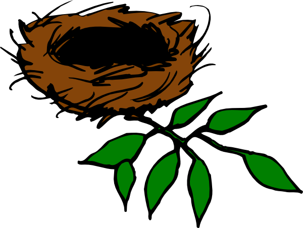 Empty Bird Nest Transparent Clipart Pkkzpo Clipart - Nest Clipart (600x452), Png Download