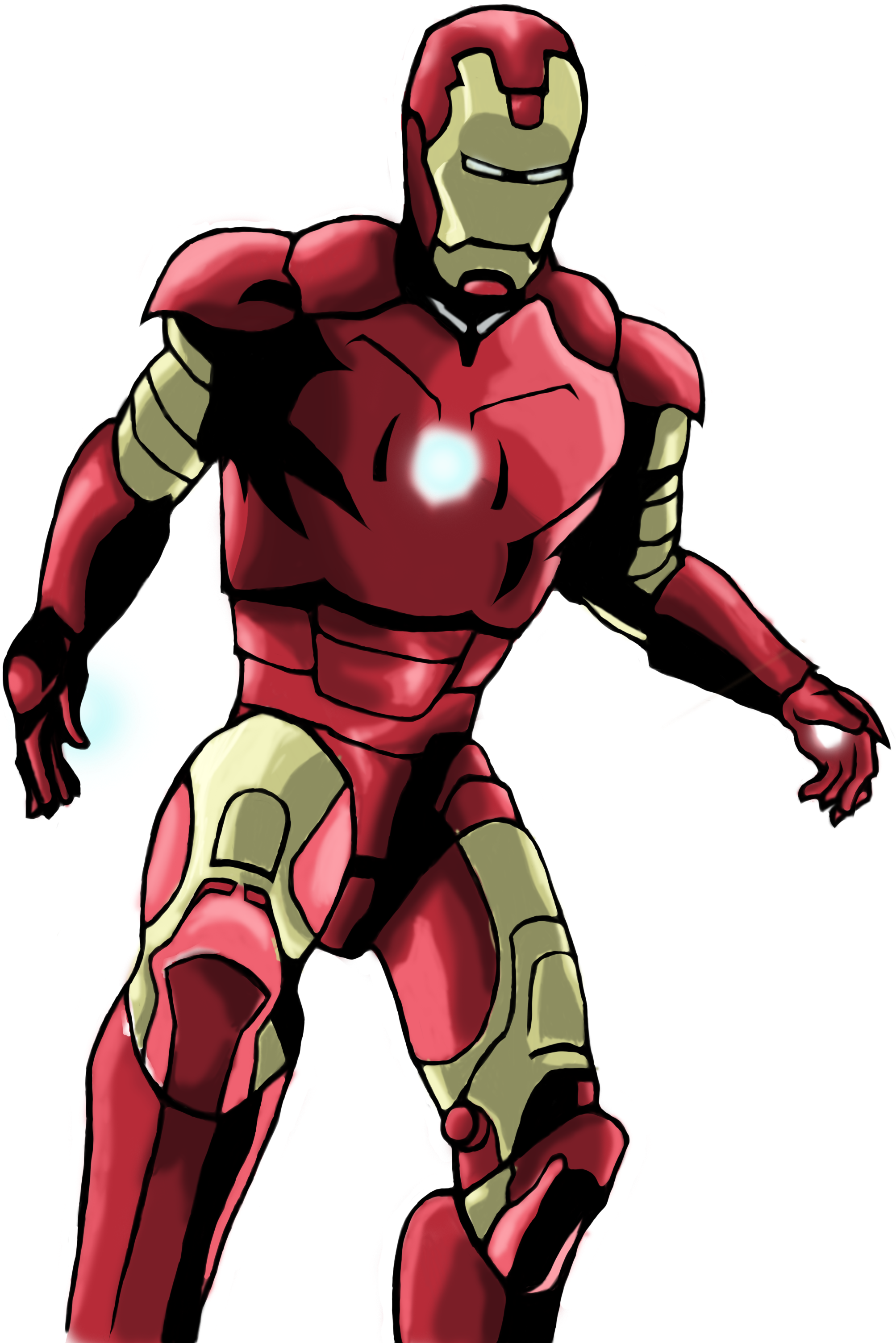 Digital Art - Iron Man (2452x3148), Png Download