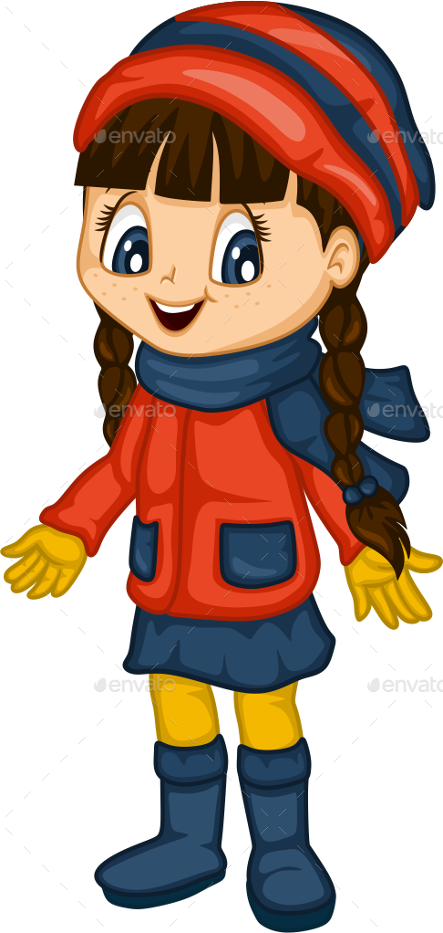 Cute Little Girl For - Cute Girl Clipart Transparent Background (486x1022), Png Download