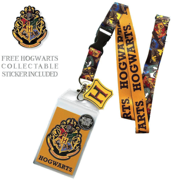 Harry Potter Wands Accessory Set - Harry Potter Hogwarts Lanyard (600x600), Png Download