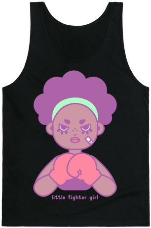 Little Fighter Girl Tank Top - T-shirt (484x484), Png Download