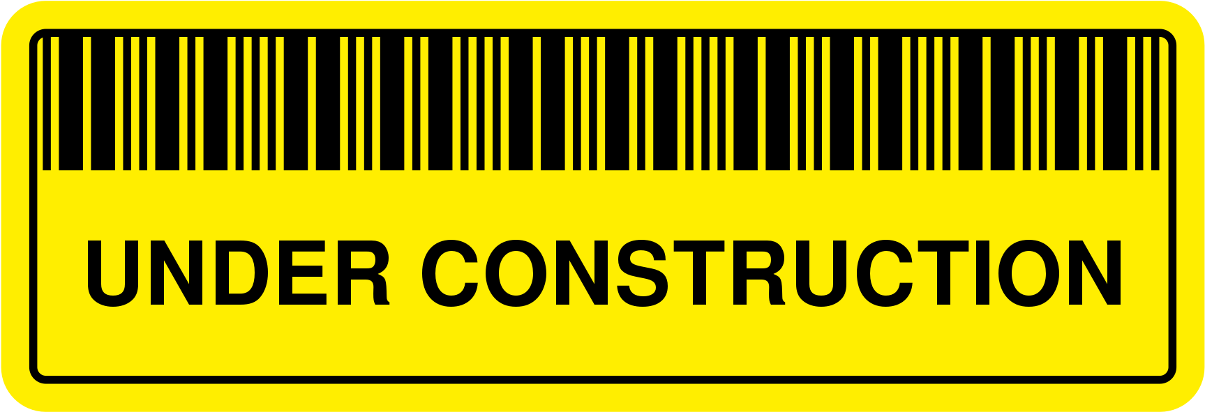 Wikidata Logo Under Construction Sign Wide - Under Construction Simple Svg (1920x1080), Png Download