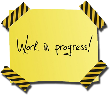 Construction By Editing It Construction Sign Png - Work In Progress (480x480), Png Download