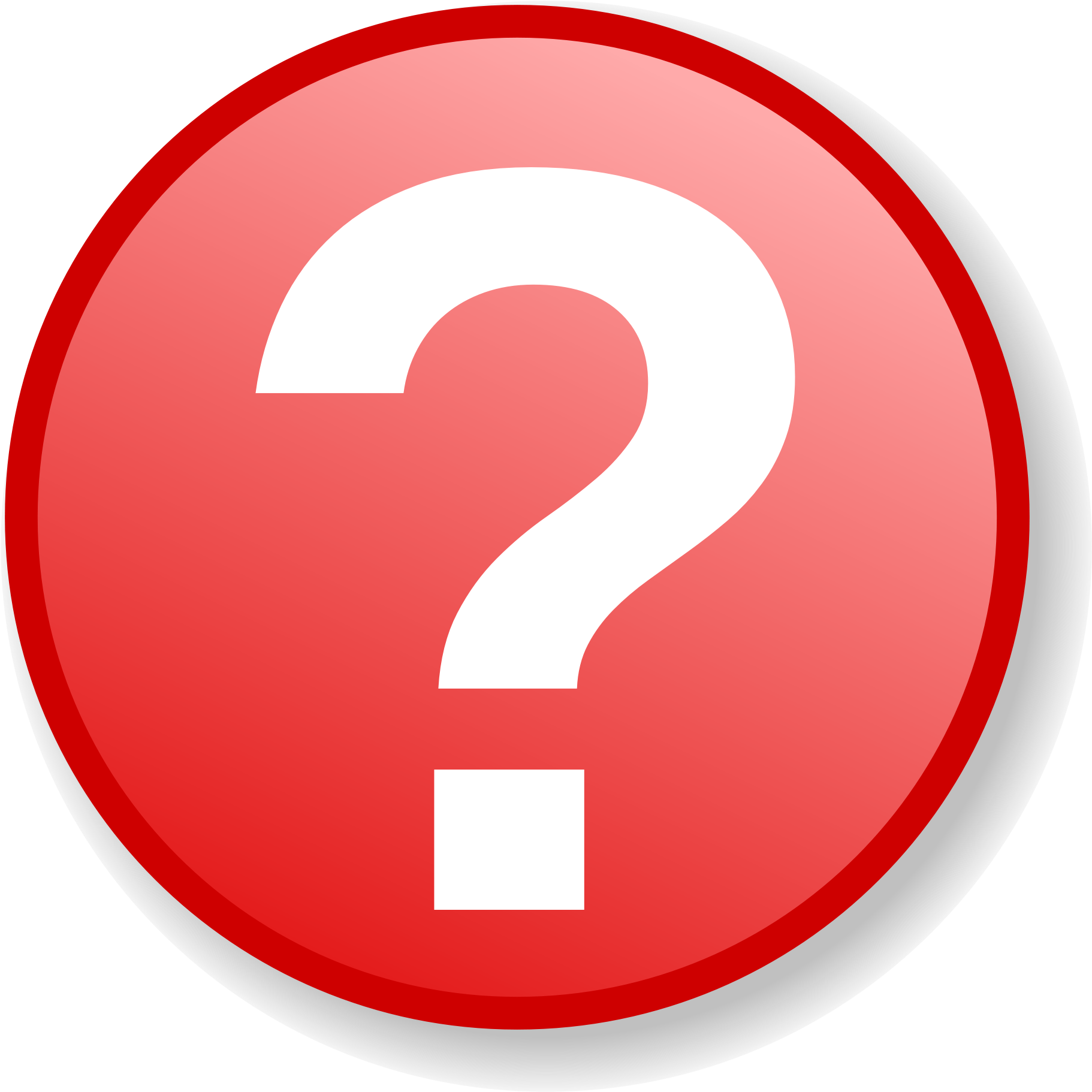Jpg Datei Red Question Icon With Background Wikipedia - Info Icon (2000x2000), Png Download